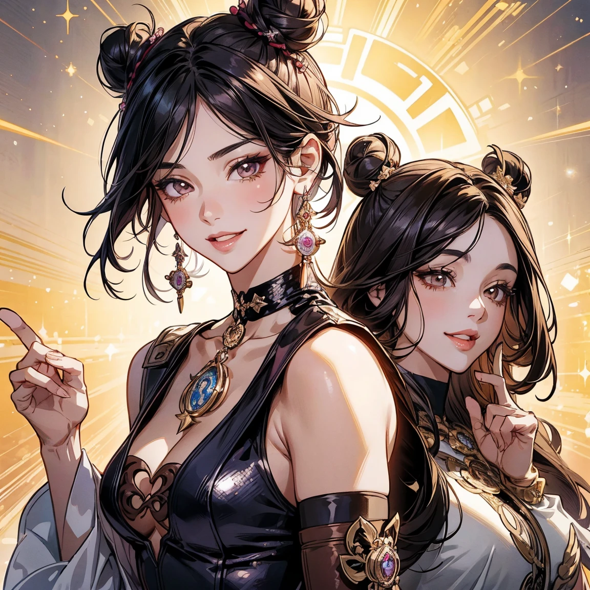 ((40k)),((Ultra Realistic))((Photo Realistic)),((HDR)),((Intricately Detailed Portrait)), ((High Quality)) ((Unreal Engine 5))((Natural Lighting))((Golden Ratio))
(( INDIAN WOMAN)). . Slender hourglass Body. Massive Boobs and Breast. Deep cleavage. Orgasmic Face. Sharp Jawline. Enchanting Eyes. Supple Lips . Makeup. Perfectly Toned Body, Brunette. Sophisticated Hairstyles. Wet Body. Gracious Looks . Cute Smile.
Pearls and Diamonds White and Goddess Decorated Cybernatic Slit mechanical Mini Outfit. Sci-Fi. Gorgeous War Goddess Aura. . Mechanical Sword . Terminators. Elaborate Headgear
Nonchalantly Posing. Dynamic Views. Dynamic Angles. Dynamic poses. Glaring at Camera. Accentuated Curves. Arched Pose. Sophisticated Hairstyles. Bokeh.
Zoomed in. Close Up View. . Orgasmic Face. Pleasurable Face. Ultra Wide Angle Lens
Glowing energy by alphonse mucha
Sophisticated Diablo Art
Brightly Illuminated
Beautiful Mechanical City Landscape