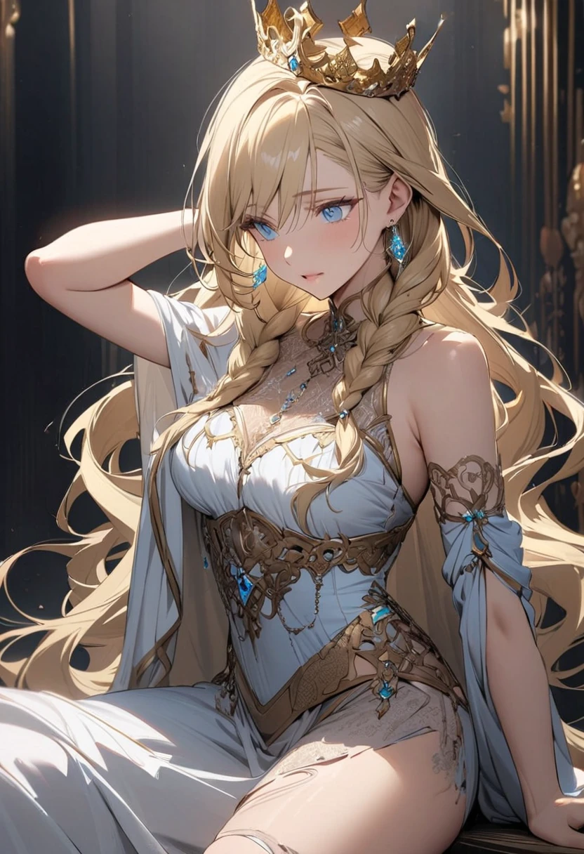 Photorealistic:1.5, Beautiful woman , extremely long hair , blonde hair , green eyes , (masterpiece:1.3), (best quality:1.3), high-resolution, watercolor pencil, Head-on angle, upper body, Body facing forward, (arms at sides:1.3), solo, blue eyes, beautiful detailed eyes, naked:1.5, thong panties:1.5, pubic hair, concept art, shadow lighting, beautiful detailed glow, best illuminate, (((best quality, textile shading, ultra detailed))), extremely detailed CG unity 8k wallpaper, Highly Detailed beautiful and aesthetic, best light, high resolution, detailed, dynamic lighting, 1Character, pastel washed out colors , cell shade , soft, muted shades ,gentle colors ,