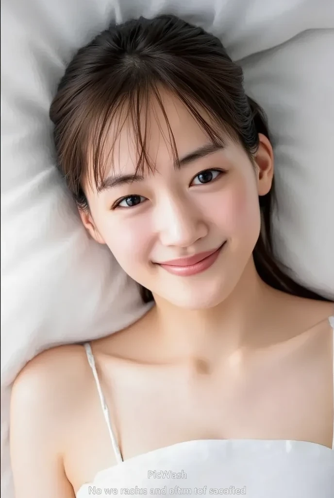 (8K、RAW Photos、Highest quality、masterpiece:1.2)、((Nipples、Short Hair、Flat Chest、smile))、(Realistic、Realistic)、1 Girl、((naked、wake up、After sexual、morning、 Hotel Bedroom、Lying in bed、Bathrobes、smile))、Young、cute
