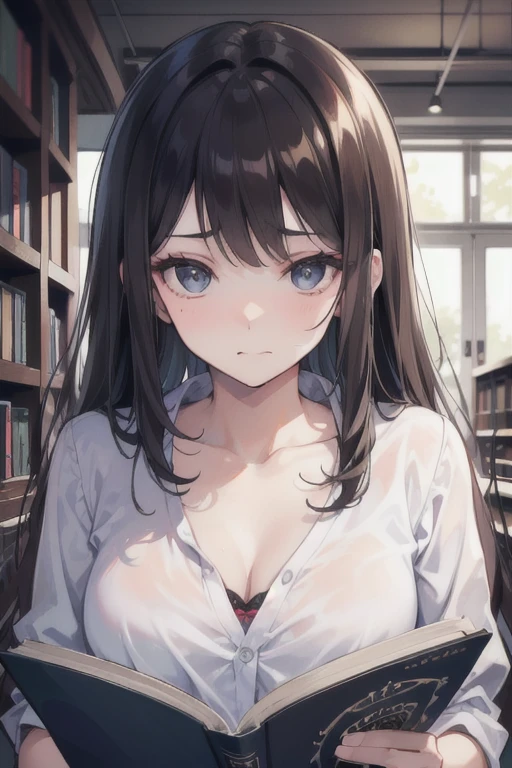 Browsing Caution,No correction,(Ultra-fine illustrations,8k CG wallpaper,Highest quality,Very detailed,Ultra High Definition Anime),One girl, alone,(Idol Master),(Fumika Sagisawa) ,(19 years old, beautiful girl), (Beautiful Eyes),(((Beautiful black hair))), (((Straight long hair))), ((hair band)),(Blunt bangs),One eye is hidden by bangs,(((Wear glasses:1.9))),((Completely naked:1.5)),((pubic hair)),(Wet Hair), (Wet Skin), ((Sweat)), ((vapor)), (Flat Chest,Large Breasts), (Front view),(((Several boys:1.9, Peeing on a girl,Multiple penises:1.9, gang rape,Hey))),((Ecstasy Trogao, Saliva trace, Red nose,Close one eye,Stick your tongue out)),Cleavage,Happy,((smile:1.9),((Cum on body:1.9)),((Cum on face:1.9)),((Semen in hair:1.9)),((Cum in mouth:1.2)),((Sitting,peace sign:1.3)),((Close one eye)),(((View your viewers),(bookstore,Perfect lighting:1.3),(Close one eye),(((Have sex))),(Shaking breasts),(peace sign:1.5),