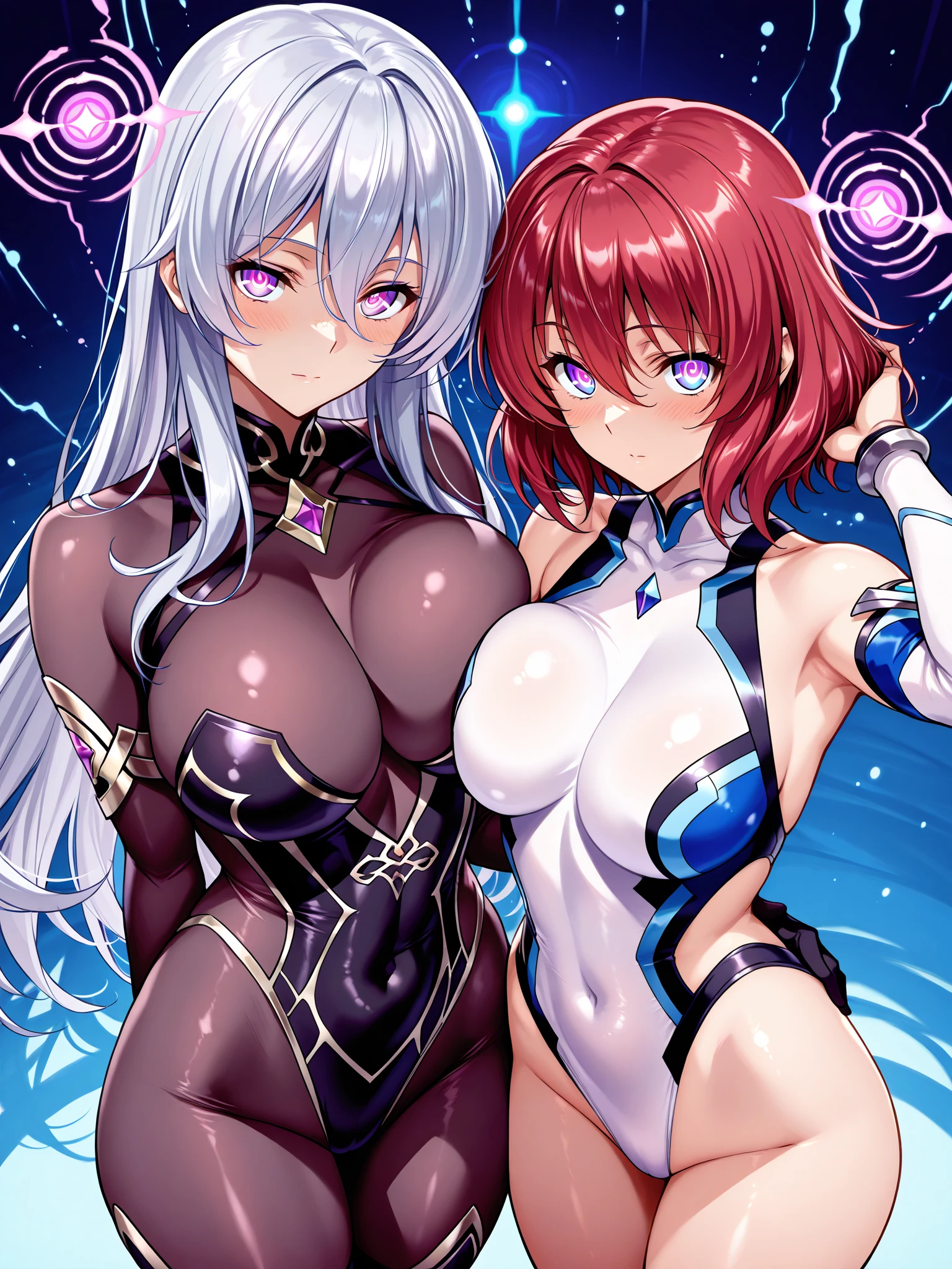 NSFW, sexy, A homunculus woman being cultured in a high-tech laboratory, with a strong emphasis on the cultivation process and the breath of life. The scene depicts quantum mechanics phenomena, Gestalt collapse, Steins;Gate, and the Realm of the Gods. The homunculus woman is in a dynamic pose within a futuristic cultivation chamber, surrounded by floating equations, diagrams, and mystical symbols. She is undergoing continuous cell division and molecular bonding, showing the spark of life and evolution within the chamber. The environment is filled with advanced technology, holographic displays, and alchemical apparatus. The lab is illuminated with glowing blue and green lights, and the overall atmosphere is dramatic and intense, highlighting the deep and complex scientific and alchemical exploration. Visual distortions and fragmented imagery represent the fusion of science and the divine. --vivid colors, --dynamic pose, --sharp focus, --dramatic lighting, --realistic anatomy, --max, --rt, --high_quality, --ultra_detail, --intricate_design, --extremely_detailed --hyper_realistic, --zenith, --sezy --diva, --ultimate_quality, --supreme_detail, --flawless_render, --homunculus, --nude