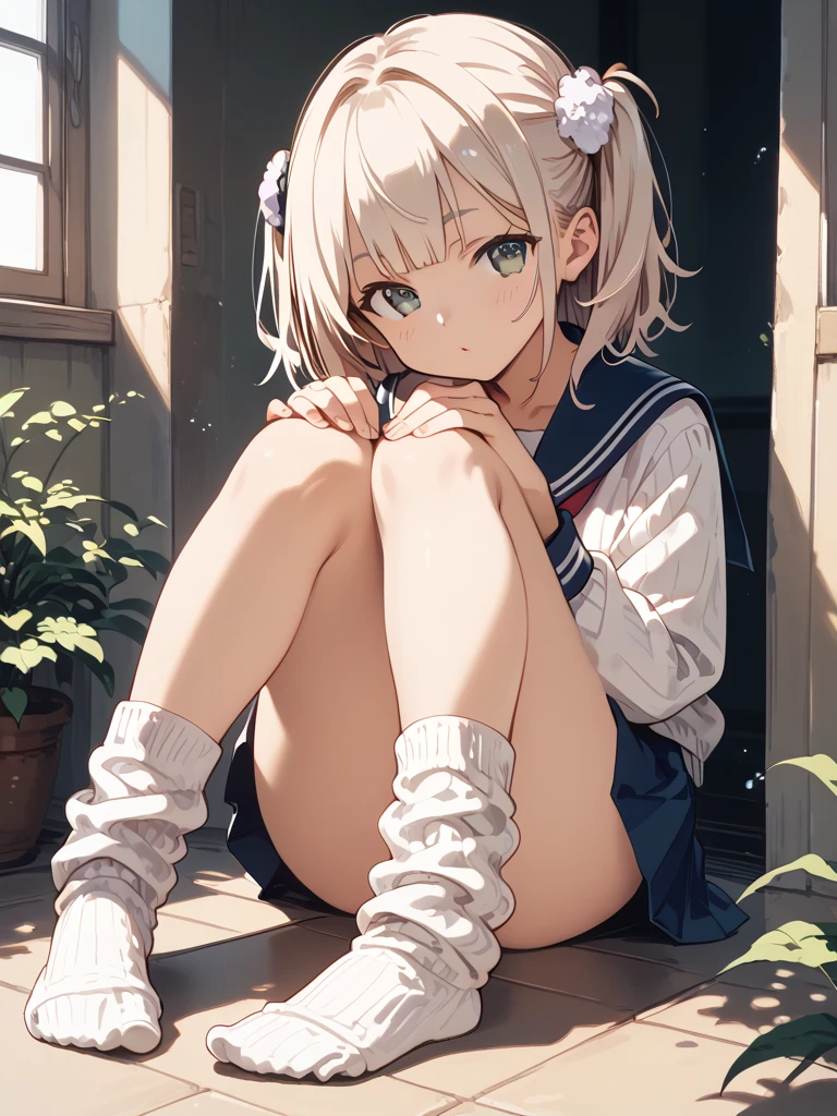 obra de arte,melhor qualidade,visto de baixo,1 garota,Sozinho,pernas cruzadas,sitting position,Sem sapatos,cintura fina,(pencil skirt:1.2),coxas pretas,camisa social,kisaki,cabelo preto,duplo bom,twintails,enfeite de cabelo de borboleta,Cabelo longo,seios pequenos,