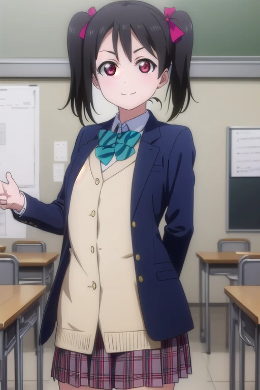 (masterpiece, highest quality: 1.2), alone, 1 girl, alone, panties，，blush，Sailor suit，blazer，your heather, smile, Mouth closed, View your viewers, Long black hair, head band,  Earrings, Big Breasts, Medium Waist, Medium Hips, wide thighs, Embarrassing, Charm, smiling with her Mouth closed, Good move.., Excellent anatomy,panties，classroom，，Sailor suit，blazer，skirt， (((skirtめくり, I can see your pants)))，Spread your legs，