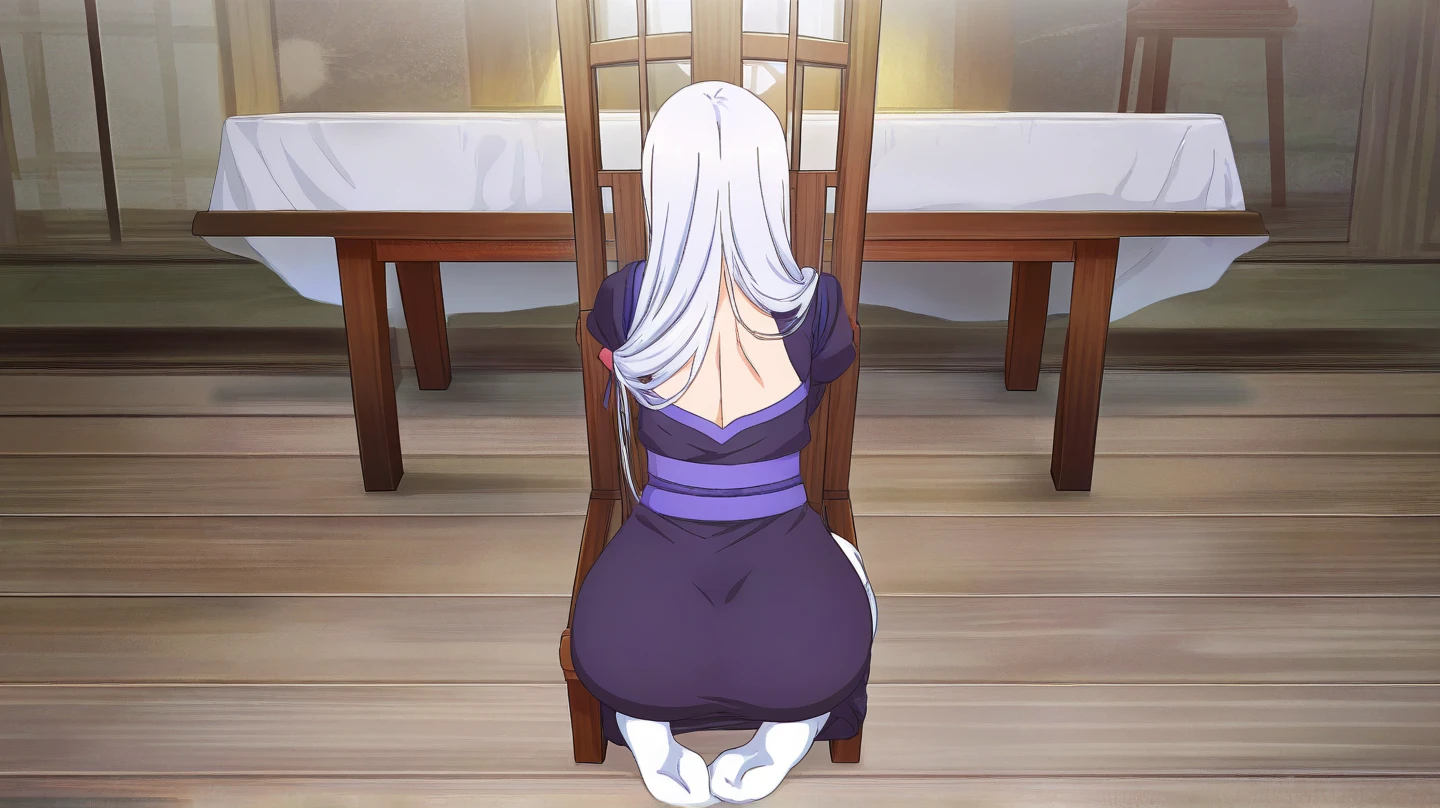 Ino yamanaka, Komono, Schneit, sat,lila Kleidung,Schulterfreie Kleidung,Spaltung,smil,Rot im Gesicht sein,drinnen im Zimmer,Nahaufnahme Nahaufnahme,mit einer guten Figur, wide hips, dicke Oberschenkel, riesiger, Huge huge natural breasts, Spaltung, reife mutter,Detaillierte Finger, Precise fingers, White hair