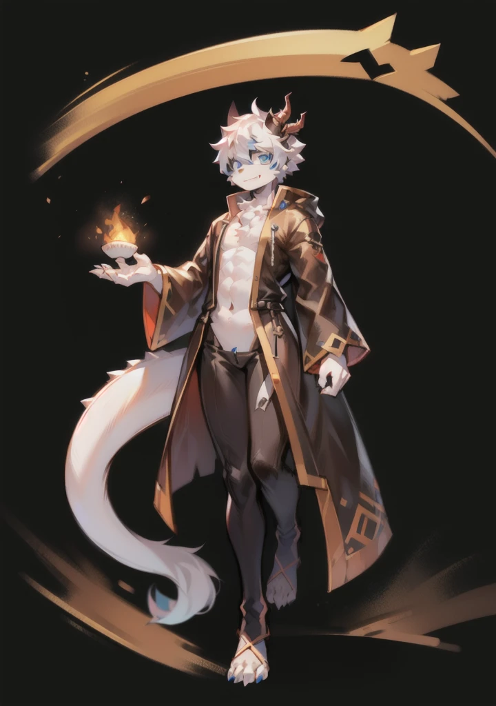 masterpiece,wolf,(body color gray:1.8),(body color white:1.3),(black gray hair:1),(forest:1.2),people,(dark blue eye:1.3),(blue ear1.8),(dark gray tail:1.8), 1 boy
