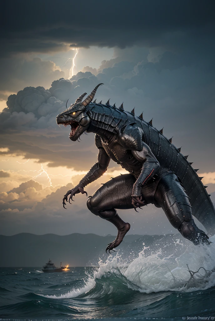 Image of Leviathan mythological monster from the Bible