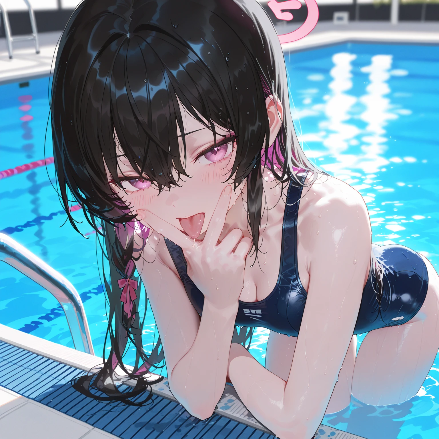 8 year old Japanese girl naked,Open-air bath,Standing doggy style,Close-up heart-eyes excited ahegao face((Futanari Girl))'Eyes wearing silver-white mirrored lens sunglasses、I looked at the world reflected in the lenses of my sunglasses..(Side Pony,Colorful Hair),