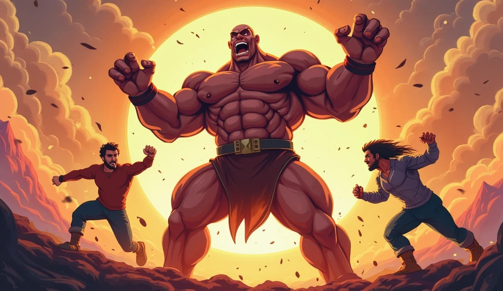 Nsfw art: A naked without clothes or pants muscular hairy man with a brown skin, a big amount of chest hair, a black beard, black hair, with big  and cum on his abs and scars, raising both hands wide open as he is smirking while having a side smile, let him have a pierced in his nipple and make him in the style of Overwatch characters as Cassidy reference. Make him cum from his  and show his penis in overwatch style art no clothes