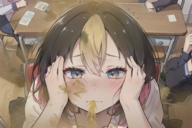 (4k,8k,beautiful,best quality,detailed,exquisite,extremely detailed,finely detailed,high quality,insanely detailed,masterpiece,ultra detailed,ultra highres,ultra quality), (nsfw1:0), (anime,8k,masterpiece,top quality,best quality,beautiful and aesthetic:1.0,professional illustrasion:1.0,ultra detail:1.0,perfect lighting), (extremely detailed,highest detailed,incredibly absurdres,highres,ultra detailed,intricate:1.0), ((1man and 1girl lying in bed:1.2,having sex:1.4)), (missionary position:1.4,bird's eye view:1.4), (face to face:1.4), (vaginal penis:1.5), girl is ((silence suzuka \(umamusume\):1.5)),((small and beauty face)),((forced mating:1.4)),((white and green uniform:1,4)),((Black Gloves,White skirt,pleated skirt,Black pantyhose,Layered sleeves,Puffy Short Sleeves,Short sleeve over long sleeve,white costume,a black ribbon)), (trembling:1.5), (disproportionate large breasts:1.7),((wide spread legs:1.7)), ((((cum dump:1.6)))), ((rolling eyes:1.5)), (trauma of being gang-raped as a:1.7), ((((drooling and passionate sexual activity:1.7)))),(((mind controled and hypnotic eyes:1.4))), (((corrupted,depravity,degradation))), (((sex slave fallen UMAMUSUME:1.7))), (((corrupted girl:1.5))), (((broken mind:1.5))), ((blank eyes:1.7)), (((crazy orgasm and crazy crying and crazy eyes and crazy screaming:1.8))), (((motion lines:1.7,motion blur:1.7))), (((sadness crying:1.8))), (((crying scream:1.7))), (((her eyes look dead:1.2))),(((((expressionless:1.2))))),clear face:1.2,(((((empty eyes:1.2))))),(((There's no light in her eyes:1.2))),((tearful:1.8)), shattered innocence:1.5,(deep emotional scars:1.9,helplessness:1.5,bullying and harassment trauma:1.5), (((Forced to have sex after being given stimulants:1.8))),(((stimulants overdoser:1.8))),(((drug overdoser:1.5))),(((Hysterical crying:1.5))),(((Hysterical screaming:1.5))),((((She is being brutally lynching:1.8))