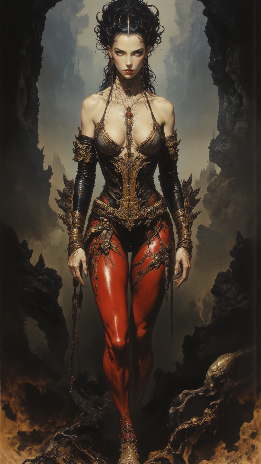 (Full Body of Extremely Detailed Dragon girl) with (Sparkling Red eyes) Rose Gold hair in a high ponytail, liquid hair, flowers, (Huge dragon head) in background, 8K TopQuality UltraDetailed Masterpiece of Professional Photo, HDR ultra-fine painting, LifeLike rendering, extreme detail description, professional, Bright colors, bokeh, (Exposed Hourglass Body Shape)