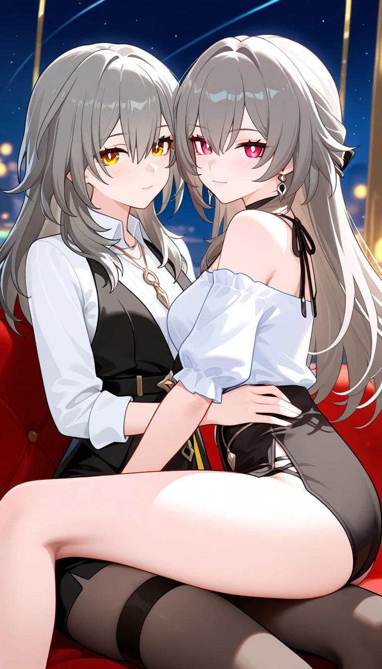 Ponytail sisters,Sexual conduct,Half naked,Jersey,Unbuttoned,Squirting,In heat,Having sex