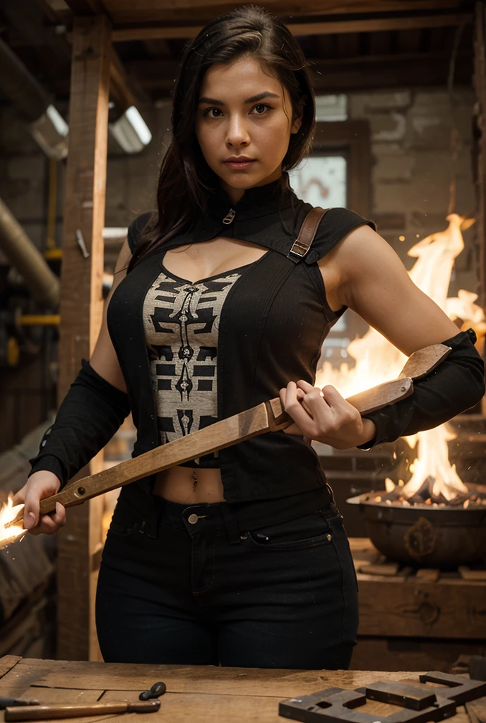 Best quality, 8k, 32k, Masterpiece, UHD:1.2),Photo of Angry Asian  women holding bullwhip, screaming at camera, large breasts, messy hair, Very Detailed Face and Skin Texture, Detailed Eyes, angry facial expression, wearing a leather body suit, cleavage standing in dungeon, looking at viewer, wearing red lipstick, holding handcuffs