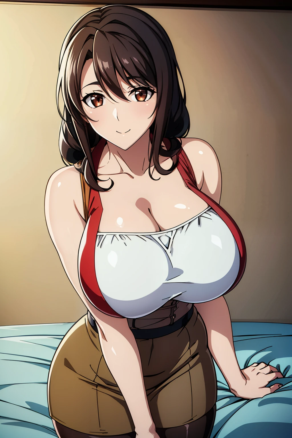 1girl, sumeragi lee noriega, gundam, covered gigantic breast