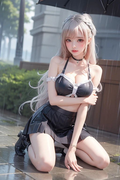 Schoolgirl, large breasts, transparent and wet lingerie: 1.5, G-cup: 1.4, student council president, beautiful face, M-shaped legs: 1.3, legs open, thin legs, long hair, bangs recognizable: 1.4, pink hair, legs open: 1.8, a lot of exposure, cleavage visible: 1.1, body oil: 2.1, cloudy liquid gets on the body in large quantities: 1.3, K-pop idol, Squatting: 1.1, upper body only: 1.1, tattooed on the legs