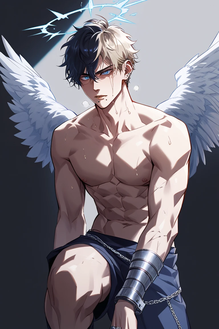 man,angel,angry under the moon 