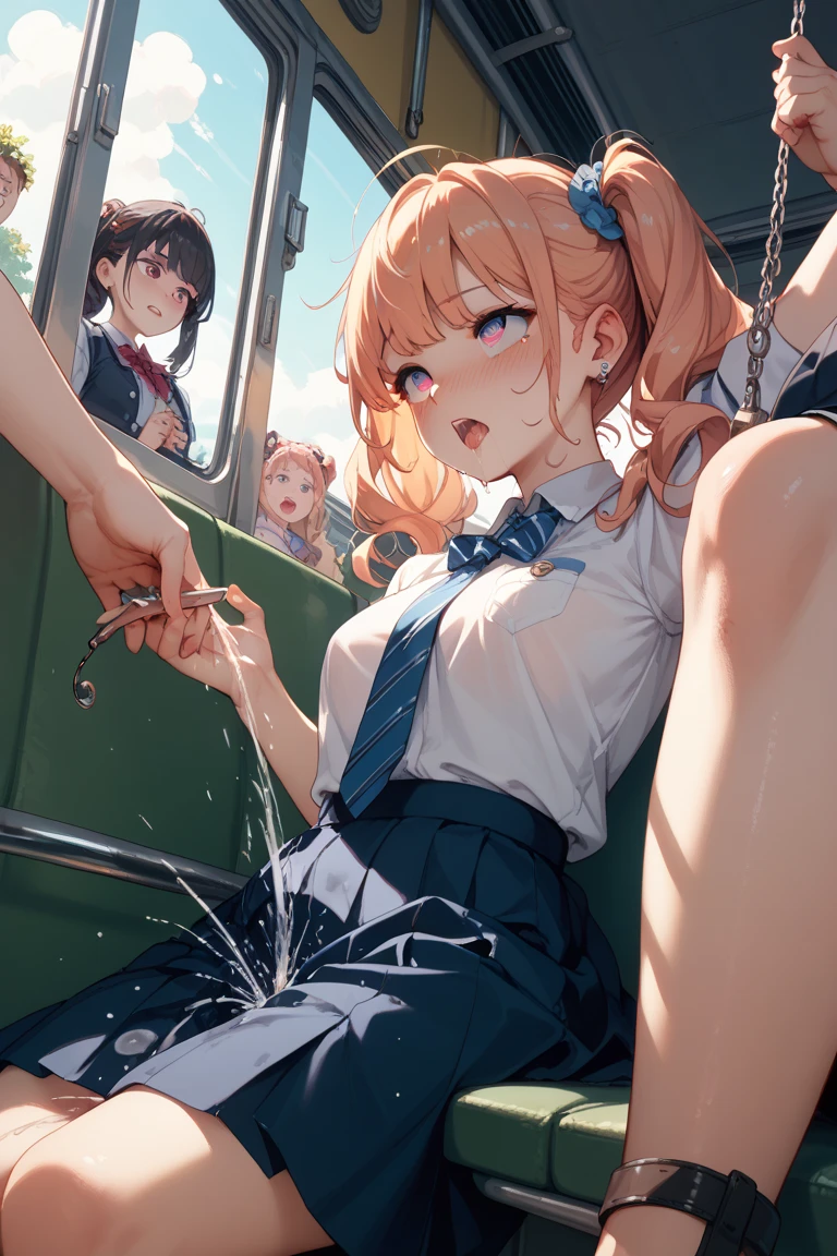 {{(((Ultra detailed, ultra high definition, 64k, masterpiece, highest quality, beautiful eyes in every detail, highly detailed eyes and face, sexual bullying, girl-on-girl sex, anal pussy, cum, love juice, pissing , sweating, lesbian rape, anal sex, close contact between girls, one girl inserts a super large vibrator into another girl's anus, rape eyes, ))))}}, profile, two girls, anal juice, Climax, love juice, urination, sweaty, (: 1.2), (small: 1.25), (baby face: 1.2), (short hands: 1.2), droopy eyes, NSFW, white blazer, super miniskirt. on the train
, small breasts, female, 7 yed}, medium length, clear red eyes, big eyes, crying face, wearing a ribbon, drooling),