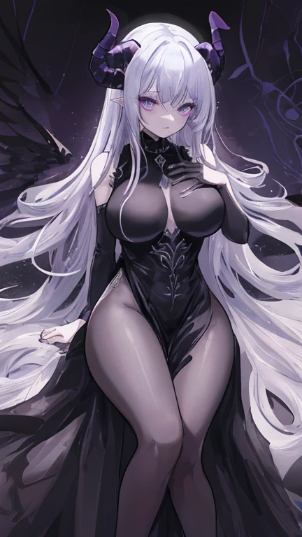 (Furry woman), (long pinky white hair:1.2), dynamic lighting, on focus, (black nightgown:1.1), (detailed paw:1.1), (paw with claws), (paw hands:1.1), (paw feets:1.2), (multiple anima parts:1.2), (hyper realistic), (highest detailed), (masterpiece), (best quality), (high resolution), (sharp focused), (wallpaper), (intricate detail), (highest quality), (detailed face and eyes:1.2), (perfect anatomy), (round breasts), (bubble butt), (wide hips:1.1), (slim waist:1.1), (thick thighs:1.1), (detailed background), (perfect nails:1.1), (detailed hand and finger:1.2), (medium breasts:1.2), (busty), (deep cleavage:1.2), (labia outline:1.3), (hard teat:1.3).