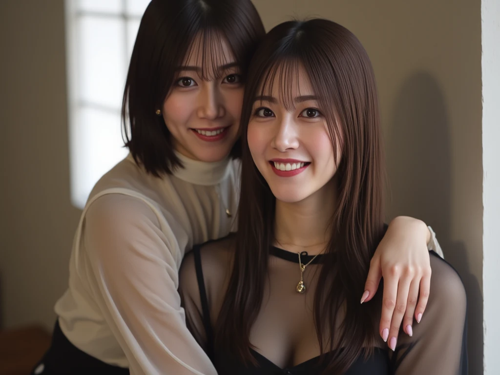 Short stature、(very realistic big breasts photo, high resolusion, Detailed face, Detailed eyes) Slender Japan Woman, 35 years old, Cute face, Tank Tops、 Lying in bed、超A high resolution、short-cut、A dark-haired、Cute smile、married woman、A MILF、opening legs、Lustrous smile