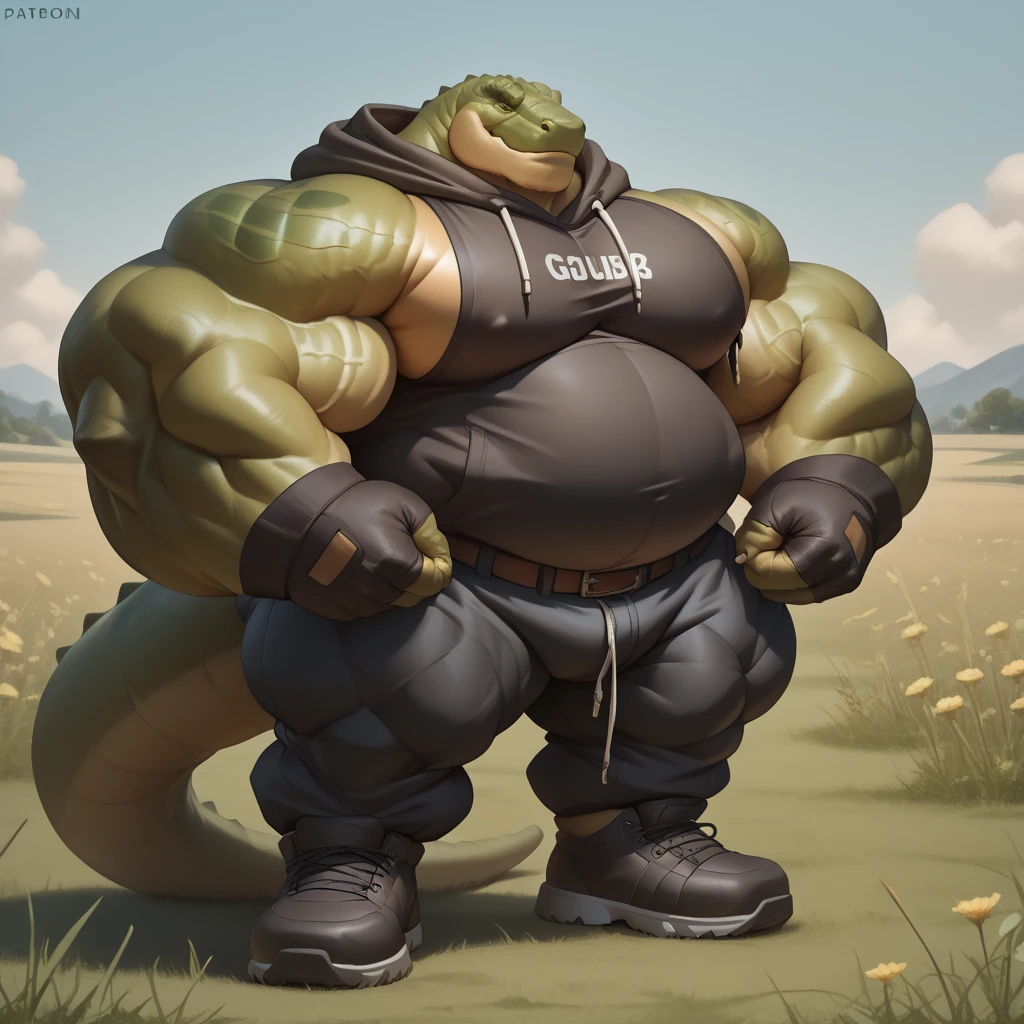 simple background, simple grey background:1.6, 8k, fine details, (ultra detailed), solo:1.3, a beautiful and detailed full size portrait of a female anthro salamander (((pink body, red skin, red scales))), blue eyes, lizard eyes, lizard tail, bedroom eyes, High Dynamic Range, detailed eyes, big body goddess, overweight body, fat belly, (weightchubby:1.8) kenket, Ross Tran, ruan jia, vip, trending on artstation, foxovh, cenematic lighting, big breaths, big, (((black tank top, sweatpants, smartwatch on wrist, sports cap)) full body, ((sad, hand on stomach, annoyed)), front view, standing