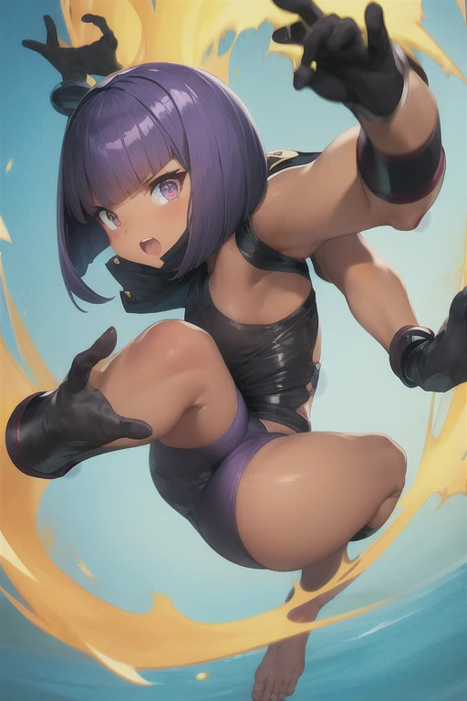 Super detailed, Explicit, Beautiful body, Beautiful Nose, Beautiful character design, Perfect Eyes, Perfect Face, Ultra-high resolution, 4K, Beautiful feet, Perfect Legs, Nice hands, Perfect hands, masterpiece, Highest quality, Very detailed, figure, Absurd, Perfect Anatomy, Street Fighter, Doll Suit, Shadaloo Doll, Doll Suit, Expressionless, Hollow Eyes, View your viewers, Red gloves, emotionless, black latex, corruption, Mind control, Female Fighter, whole body, Hypnosisにかかった, Unfortunate trance, whole body suit, ribbed bodysuit, Arms at your sides, follow, Perfect female body, extremely glossy latex, Hypnosis, Hypno Lola, Hollow Eyes, Mind control装置, Pauses, Obedient_Pause, slave, Are standing straight, Are standing, Are standing at attention, Have, tie, belt, latex, ribbed bodysuit, Thigh-high socks, garter belt, Combat Stance, Extend your right arm from your shoulder、Stretch your hands out into the air, army, Thigh-high boots, Black Pantyhose, collar, (((Pixel Perfect, Perfect in every detail))), alone, One girl, hair ornaments, Ripper Normal, Purple Hair,short hair,Multicolored Hair, ,Red eyes,Head-mounted display, (Colored glasses:1.2), Apocalyptic Background, Multiple Girls, Fight, crowd, Blood splatter, run away, Grab, (((running, Shorthand, attack, Finding, Have a weapon)))