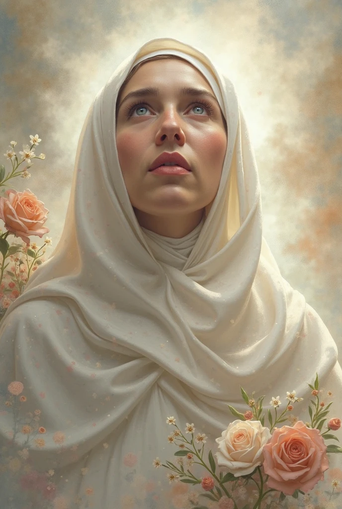 1girl malay in hijab,flower, Lisianthus ,in the style of light pink and light azure, dreamy and romantic compositions, pale pink, ethereal foliage, playful arrangements,fantasy, high contrast, ink strokes, explosions, over exposure, purple and red tone impression , abstract, ((watercolor painting by John Berkey and Jeremy Mann )) brush strokes, negative space,