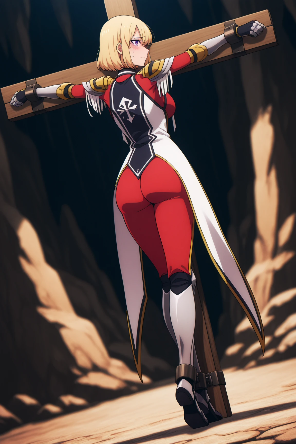ultra-detailed, Explicit, Beautiful body, Beautiful Nose, Beautiful character design, perfect eyes, perfect face, ultra highres, 4K, beautiful legs, perfect legs, Nice hands, Perfect hand, Masterpiece, Best Quality, Highly detailed, illustration, absurdres, street fighter, doll suit, shadaloo doll, dollsuit, girls, multiple girls, expressionless, blank eyes, looking at viewer, red gloves, emotionless, black latex, corrution, mind control, female combatant, full body, hypnotized, unhappy trance, full body suit, ribbed bodysuit, both arms at side, stand up straight, obey, perfect female body, extremely glossy latex, hypnosis, hypnoLora, empty eyes, Mind control device, poses, submissive_pose, Slave, hat, necktie, stand up straight, standing, standing at attention, hat, necktie, belt, extending the right arm from the shoulder into the air with a straightened hand, nazi saluting, military, military saluting, salute, right hand saluting, left hand at side, latex, ribbed bodysuit, wide hip, thicc, a curvy body, garter belt, No face, kate, shadow house, black face, shadows, silhouette, dark silhouette, long hair, hair flower