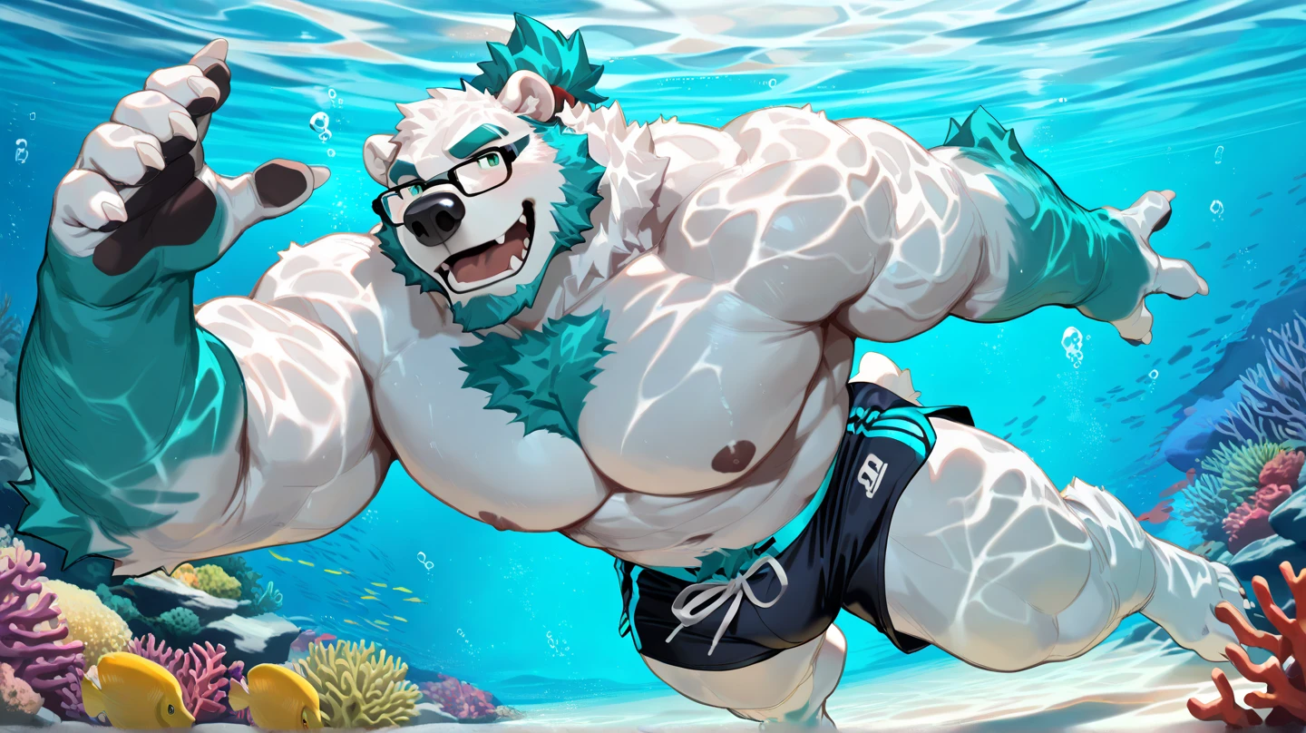 (((He has a bear head,He is sitting on the edge of the pool drinking a Hawaiian drink..Only plump, chubby, extremely thick thighs, large belly, wearing only swim trunks Verde e cinza ou azul ou branco e vermelha ))) caminhoneiro. He doesn&#39;t wear clothes,  Only plump, chubby, extremely thick thighs, large belly, wearing only swim trunks, hold your hand in your swim trunks.  . Bastante pelos no corpo. Elegant garden setting. Pouco volume na virilha. He is making a selfie with his cell phone, (((urso velho))) , he is working inside a cafeteria preparing hamburgers, serving burger to customer. He is holding a plate with a burger and fries in his hands. He wears glasses.elevesta lying on an inflatable animal in the pool