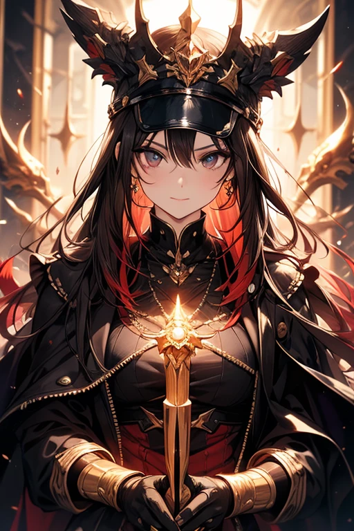 Super detailed, masterpiece, 8k, The highest masterpiece, Realistic Shadows, wind, Slope, Volumetric lighting, cute, Ambient Lighting, colorful, Glowing particles, Beautiful fine details, one person, one person,  (Original Costume), Dungeon Background, Blue and pink magician costume, cape, magic, Fantasy