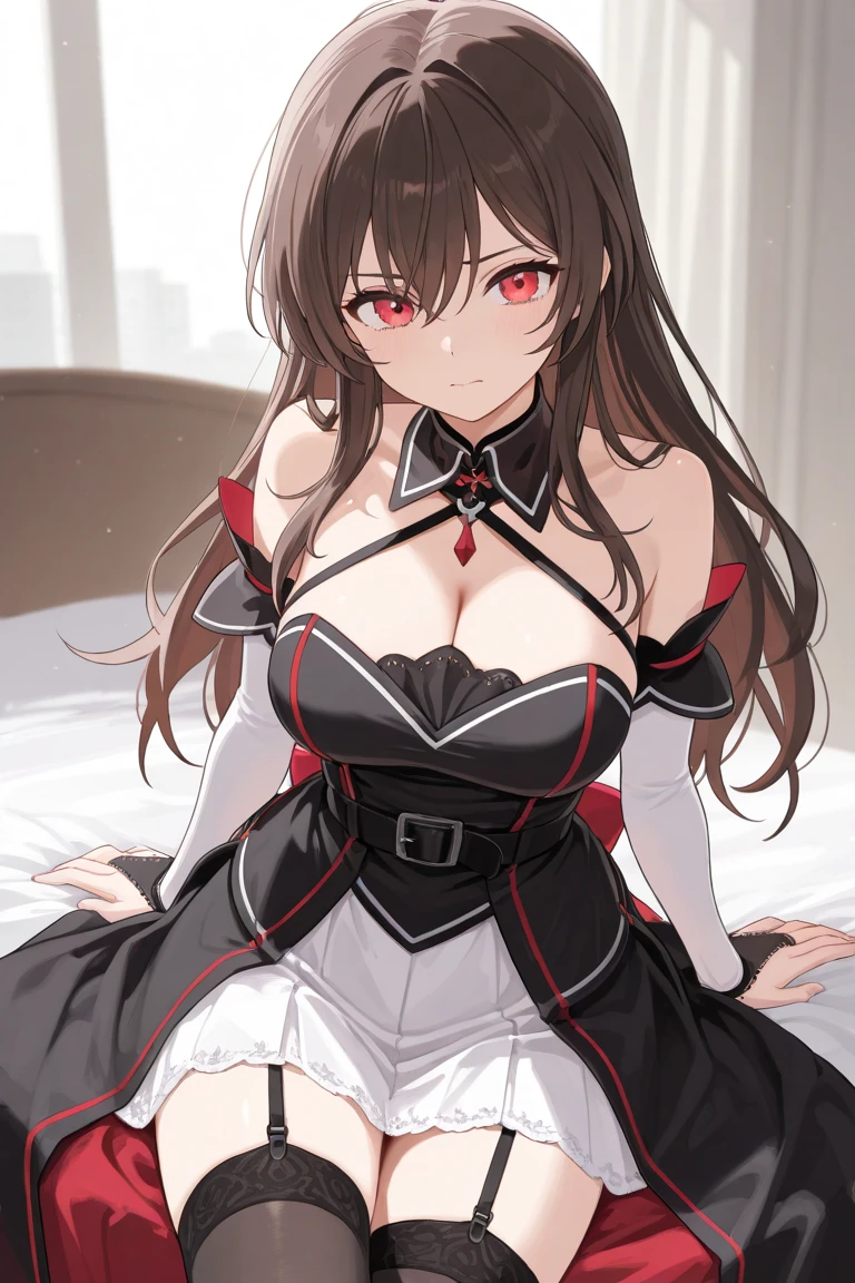 Highest quality、Highest quality、Masterpiece、girl((Metal body,Age 25、as soon as、Highest Bust、Medium Bust、Wide open chest、Red glowing eyes、Black Ear、Red Mesh、Disheveled Hair、Loincloth、thin、The best valley、Open chest、Red Cape、hair ornaments、Full body view、White short-sleeved hoodie、White trousers、Ruby Necklace、No underwear、hat,Intoxication、Sit on a chair、Crossing your legs))、high quality、Beautiful Art、background((night、Red room、Cool chair,Cool chess board、table、red wine))、flight、Flying Debris、Depth of text、movie、Visual Arts、Perfect Art、8K、Genuine、Special Angles