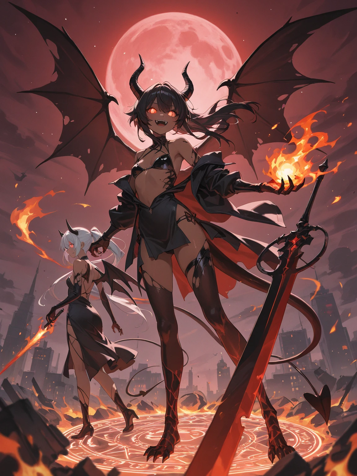 Succubus and Dark Elf in the Demon Castle