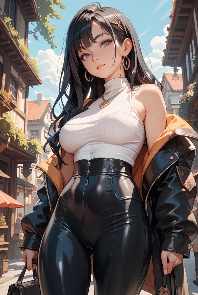 ((1 girl)), Masterpiece, (high quality, best render), (beautiful girl, snow white), (bomb, pin-up style), hot, floss, perfect body, araffed snow white in a yellow dress with a red bow, sexy snow white, portrait of snow white, pale snow white skin, 4k hd. snow white hair, disney princess, beautiful female princess, anime princess, hd artwork, official art, disney cartoon, beautiful princess, forrest background, long thin legs, large breasts, sexy pose, vibrant colors