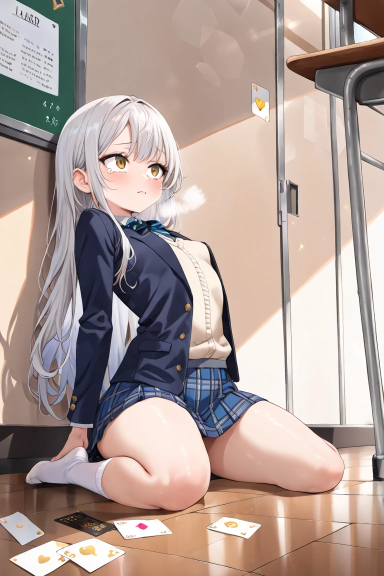 BREAK Perfect Anatomy、Highest quality、(cute:1.1)、(cute)、(High resolution:1.2)、Unbelievably absurd:1.3、Incredible illustrations、(cuteイラスト:1.2)、nsfw,（Beautiful background、Public toilet、1girl(Silver Hair、Very Long、beret、Cotton shirt、Check skirt、school bag、Glasses、Headphones（spats、half undress）） height 1.6meters, glamorous 40kg）(、)( Sex preparation:1.2、suspended congress),pussy juice:1.2,(1boy,penis） ,
