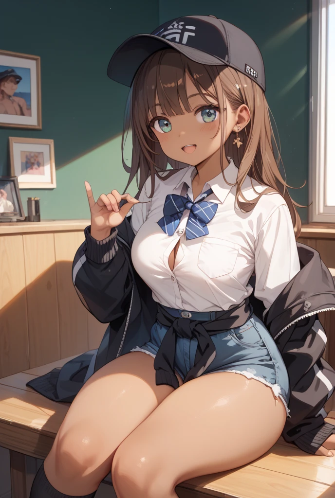 huge tit、Fully exposed nipples、(show off nipple:1.3)、opening legs(open legs:1.5)、(white panty:1.5)、(tight denim miniskirt:1.2)、Pink fleece-lined hoodie dress, Achieve both comfort and style、Comfy fleece hoodie dress, Choose muted tones like heather gray or forest green,
Pair with knit tights and combat boots、Complete a cute and warm ensemble。,
gals、(8K, Raw photo, Best Quality, masutepiece:1.2), (Very detailed 8k wallpaper),Illustration、Professional Lighting,Sharp Focus, depth of fields、
NSFW、Clear eyes、perfect anatomia、Colossal tits、a blond、 student、(makeup:1.2)、In a well-lit room、plump thighs、(Black High Socks:1.4)、poneyTail、hairaccessories、Rim Light、Spread your legs while sitting on the sofa、Black long boots、grin、