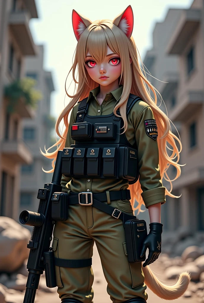 Mejor calidad , Obra maestra, 4 mujeres jovenes, Chicas kawaii con fusil de asaltos en un campo de batalla., en el conjunto completo de armadura SWAT, kawaii, ropa de cuero sensual, top con adornos, cara detallada, sosteniendo el arma, fusil de asalto, uniforme militar, ((apuntando con el arma al espectador)), Profundidad de campo, mirando enojado. cabello rosado, pelo blanco, orejas de gato, pose dinamica, 8K