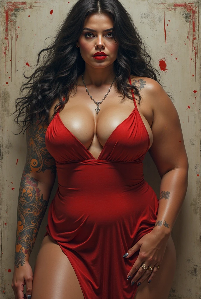 ass hole zoom,mating press,sex slave_tattoo,oily busty wrestler,(Dirty talk graffiti:1.3)、onomatopoeia,Seeding Press,(Dirty talk graffiti on body:1.3),50 years old,(masterpiece, best quality:1.2), 1girl, solo,Big Tit,Mature Woman、Big Butt,Armpit Hair、
,muscular、busty，Fishnet tights,(hentai:1.1),(love juice overflowing from the pussy:0.9)