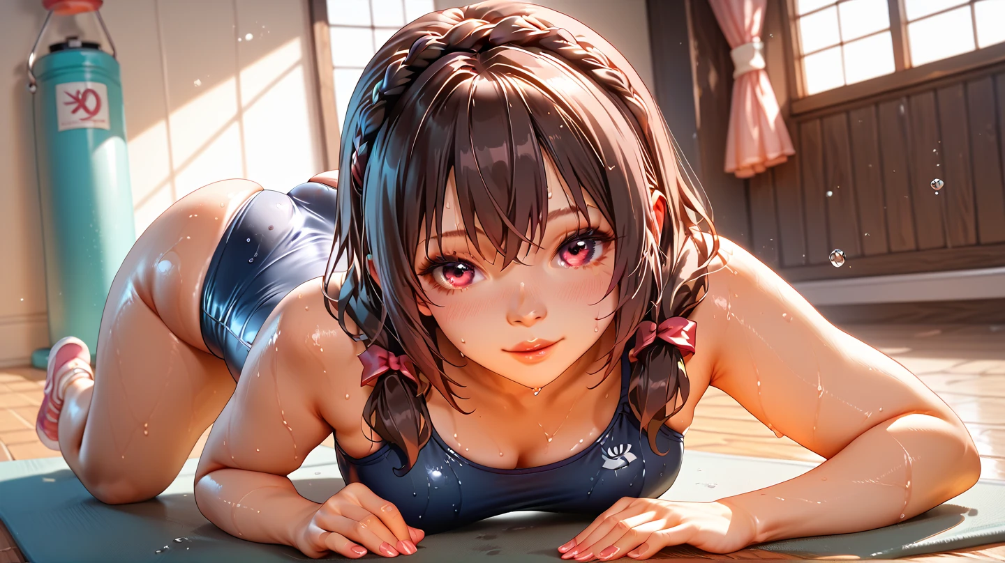 ((Highest quality, 16K, masterpiece: 1.3)), ((small胸、10 year old girl、Small Head)), Beautiful Woman with perfection Figure: 1.4, Slim Abs: 1.2, ((Beautiful glossy brown hair)), ((small: 1.4)), ((K-POPアイドル: 1.3)), ((Twin tails))、((shower, White Water)), ((field)), ((stop temporarily)), ((Fascinating)), ((ピンクのsmall美しいNipples)), (((naked足の)))、(((((frontage)))))、((Hips))、(((naked足の)))、(((Spread your legs)))、(((Split))), (((excessive cum on bady)))、超リアルな 16K cg, perfection Face, perfection, Clean Solo, (blush: 0.5),masterpiece, Professional artwork, Famous works of art, 優しくsmile, A big smile, Beautiful Eyes, ruddy skin, perfectionな指, Beautiful Hands, Depth of written boundary, Realistic: 1.3, (Cinematic composition: 1.3), (HDR: 0.1), Accent lighting, naked, smile, athletic body shape, Legs apart, Raising his leg, double eyelid, eye contact, Nipples, whole body, From head to toe、naked足、(((Anal)))、((((Both arms are chained tightly above the head and tied to the wall、Stretch your legs out and spread them wide、床に座っている、Confined to a dirty public toilet covered in graffiti))))。