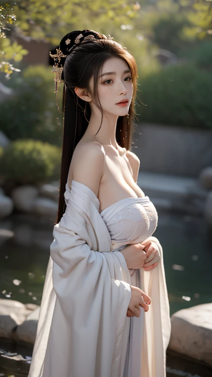 best qualtiy，tmasterpiece，超高分辨率，（realisticlying：1.4），RAW photogr，（Evening Street），1个Giant Breast Girl，黑The eye，long whitr hair，Light makeup，cparted lips，tiny ears，whitet-shirt，denim short，Cocked buttocks，Back shadow，Beautiful Women with Perfect Figure:1.4, （exteriors，beachside：1.1），the city street，Ultra-fine face，Fine eyes，二重まぶた ，long leges