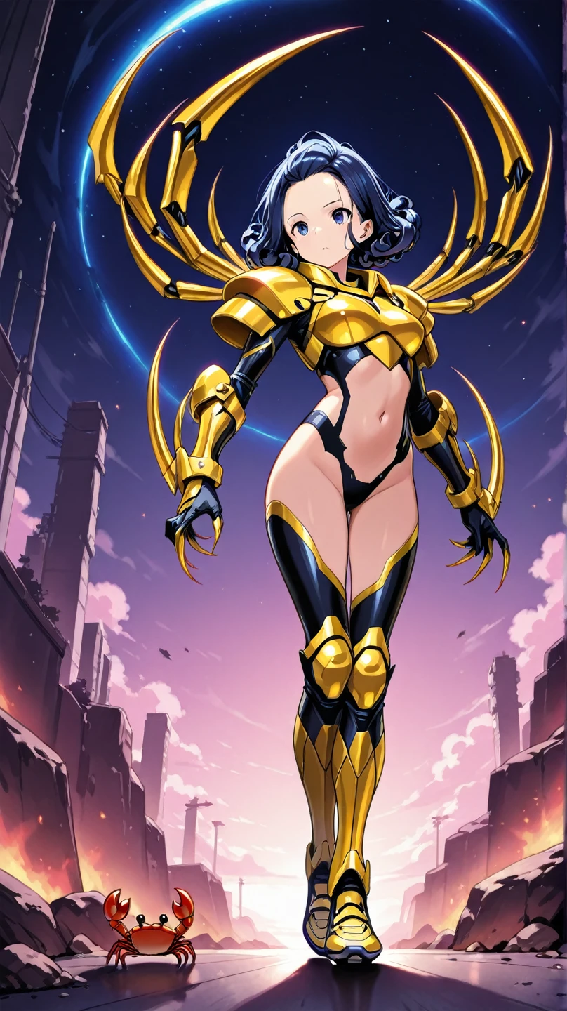(Cyberpunk Demon waifu), (high resolution), (high res), great quality, mature, very angry face, long fangs, diamond face, perfect eyes, (demon tail), (wings), strong shadows, (neon light), neon, detailed face, sparks, gargolyes background, hell, night, (attacking), detailed abs, scars, shinying eyes, (war pose), long claws, (masterpiece), direct light, underlight, strong jaw, golden sky, (large boobs), (Demonic queen), (armor), massive ass, thick thighs, long torso, wide waist, skinny torso, fit, perfect face, (skimpy armor), (colorful vibrant light), futuristic, sexy, (blushing), (hot and bothered)