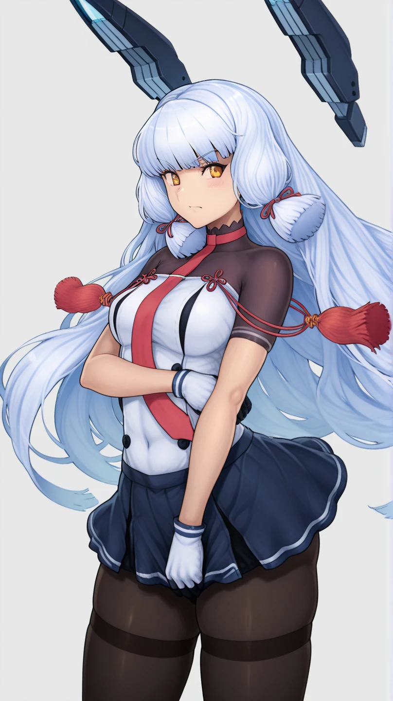 (((high quality))),(((masterpiece))),(((highly detailed))),((illustration style)),
(((fujiwara no mokou))),(touhou),(((red eyes))),(((long hair,white hair,bangs,hime cut)))),(((hair bow, white bow))),(((white leather jacket))),(((Flame Pattern print red full bodysuit))),((latex)), (shiny clothes:1.2),(((grin))),(((large breasts))),(((full body))),(((arm behind head))),(((model posing))),((((simple white background))),(((Angle from above)))