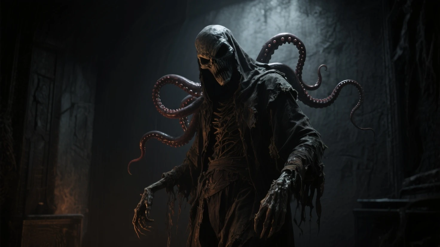 fking_scifi, award-winning portrait photo of a corp, futuristic pilot uniform, space ship, space, TentView, flesh, bones, worms