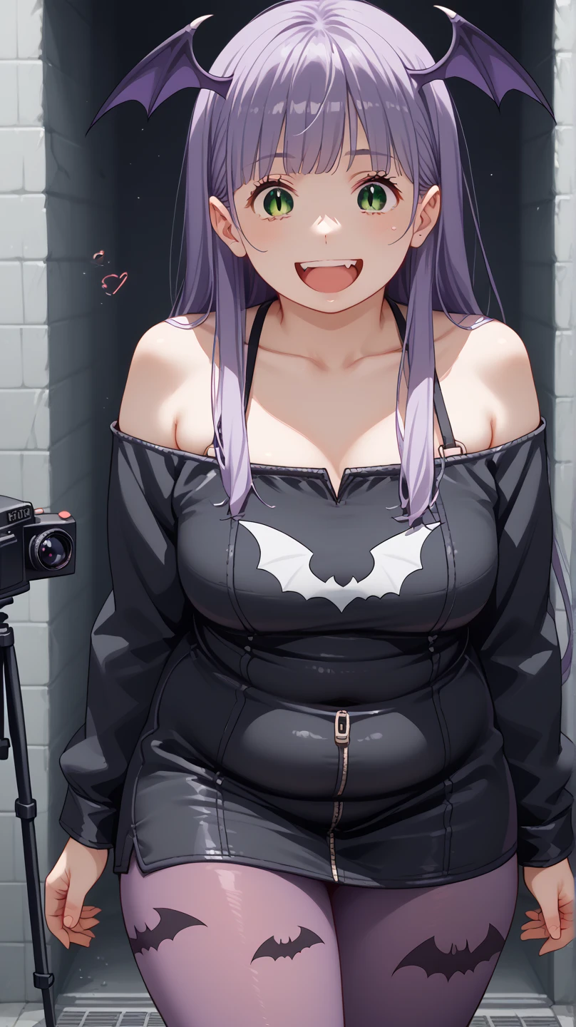 mature female, mature, Adult, himeno, himeno(Chainsaw Man), 1girl, black hair, short hair, eyepatch, solo, blush, phone, octopus symbol, seductive smile, grin, aroused, in heat, nsfw, steam, breath, sweat, drooling, Villains, chest, View your audience, Night town, City, skyscraper, Night, Dark, latex purple bikini under the black cape, masterpiece, Top animation quality，Top image quality,