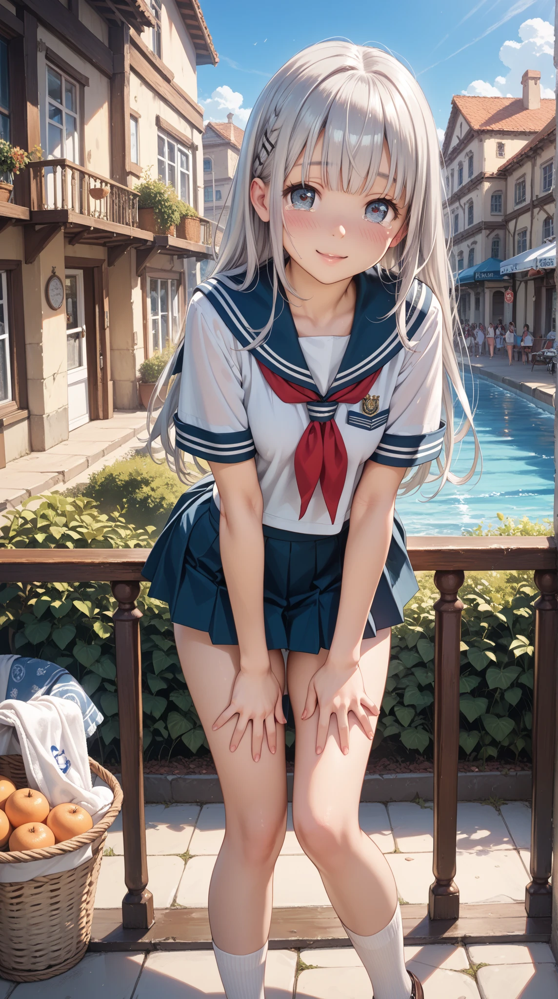 Texture CG, ((Ultra Detail Art)), ((​master piece)), (extremely details CG),Multiple girls,3girls,group picture,nsfw,school gals ,school gyaru ,(school unifrom:1.5),skirt ,(pleated mini skirt:2.0), white shirt, beautiful legs,ass focus,from behind,from below, (string panties),(sexy panties),(white panties),undressing,panty pull,pulled by self, clothes pull,long hair, blonde hair, brown hair, pink hair, silver hair, Curve, Beautiful detailed eyes , gleaming skin, bracelet, ,hair ornament, hairclip, jewelry, open mouth ,light smile, embarrassed:1.4,
