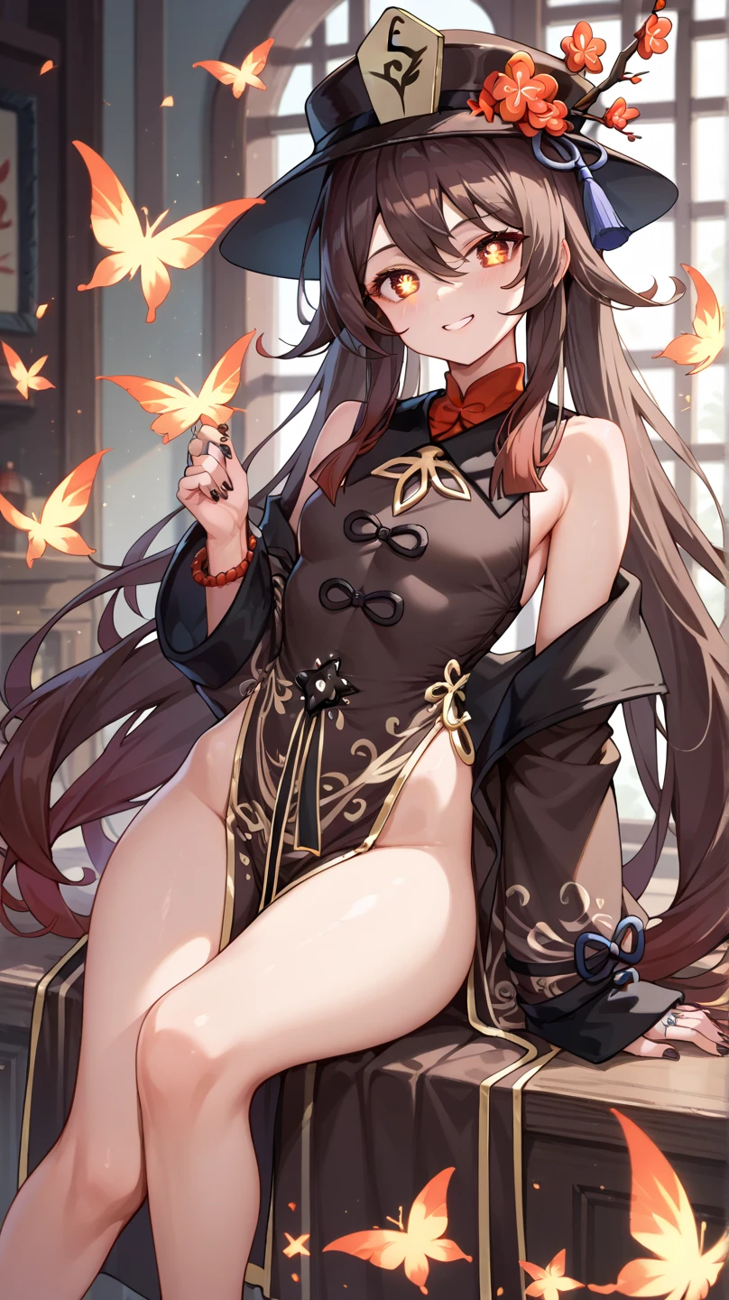 chinese bun black short hair,bun cover,_((dress lift Transparent see-through china dress)), long dress,tight mini skirt, gold decoration dress, sleeveless, ultra detailed dress,cleavage, cleavage cutout, clothing cutout,,((NSFW)) ((hentai))Long black hair ((Toddler girl)) ((5 years old))((Small breasts))((crop top navel))
