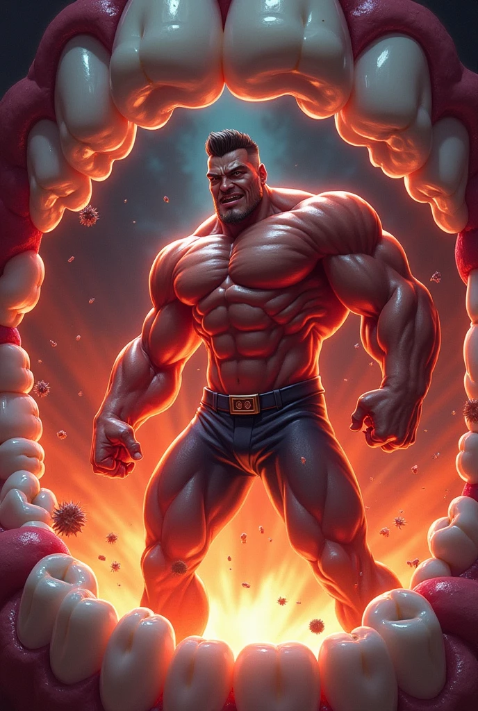 3D Photorealistic, Masterpiece realistic, best high quality, perfect details, RAW Photo, intricate details, nice lighting, 4K, detailed background, In the championship boxing match, A determined muscular boxing champion 45-year-old man, perfect wrinkle wearing pure white boxing trunk and red boxing gloves. wide abs (wide abs:1.4). Crowded audiences and nice lighting, nice face lighting, serving a boxing battleground. He looks helpless and useless as he's forced to back down (back down:1.8) completely no power left in his muscular body after taking uppercut from hell to his solar plexus. Unnoticed by the world beyond, details of physic muscle, perfect body anatomy, perfect hand anatomy. hot beard, (look at somewhere else:1.6), mouth open (mouth open:1.2), view from above (view from above:1.9), ribs broken (ribs broken:1.8), destroyed inner organ (destroyed inner organ:1.9), exhausted (exhausted:1.9), bruises (bruises:1.9), shirtless (shirtless:1.9), bodily fluid (bodily fluid:1.8), weaken body (weaken body:1.9), bruised body (bruised body:1.99), bruised abs (bruised abs:1.99), bloody abs (bloody abs:1.9), groaning (groaning:1.5), enfeebled (enfeebled:1.9), powerless (powerless:1.99), run out of stamina, heavily breathing, last breathe (last breathe:1.9), the floor covers by his blood and saliva (blood and saliva:1.9), his muscular body covers by his own blood and saliva.