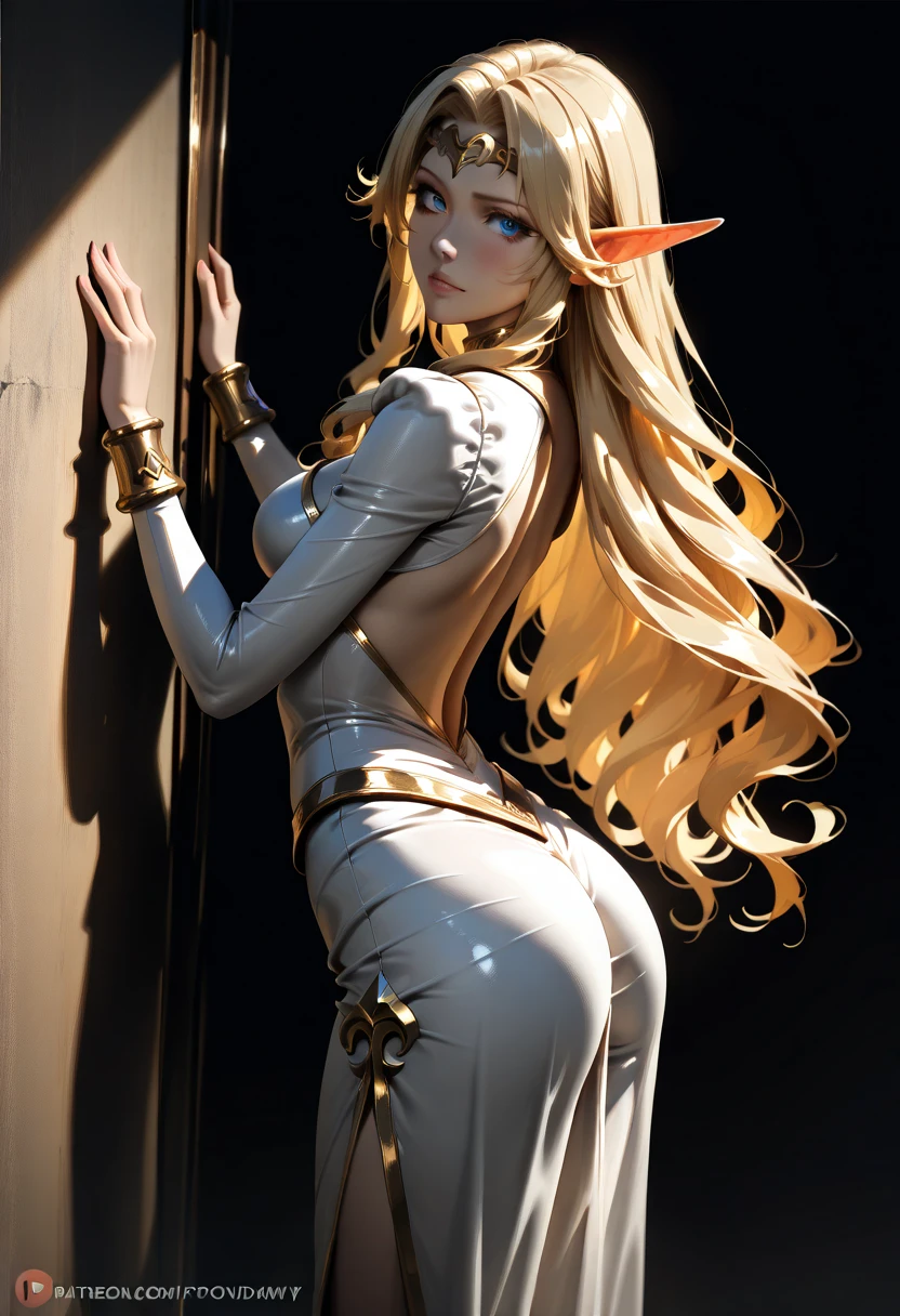 Nier automata, (nier automata), solo, ray tracing, Estilo 3D, 3DMM, corpo inteiro,(Front view), (Emist on the left),(seios muito grande),barriga perfeita, perfect and symmetrical eyes, (perfect handuturistic sword in hand)), ((cabelos curto)), pele clara, cintura fina, pernas grande, low water, Show legs to the top of the waist, (tecido partido caindo sobre as pernas),((top muito aberto)),pele ultra realista, pele ultra detalhada, olhos realistas humano,pele ultra realista,traje super sensual, top com babados,(pubis com muito volume),(extremamente sensual),(very sensual),((saia rodada com texturas detalhas nas extremidades)),((saia rodada com abertura em uma das laterias)),((saia curta projetada para traz)),((bodysuit extremamente fino branco cavado)),((white bodysuit with slit to the waist)),((mid-waist bodysuit)),(mostrar pernaostrar pernas), top quadriculado, fendas da cintura para a coxa, desenhos decorando tecidos, linhas acesas no tecido,texturas bem definidas, dress flying backwards,(((bodysuit cavado branco))),(((bodysuit fino e cavado branco no alto da cintura))),(((ninfa))),(((ninfeta))),((ninfeta)),(((modelo coreana))),(((sling bikini))),((big tits)),(tecido encaixado),((combination of knits)),(((castlevania)))