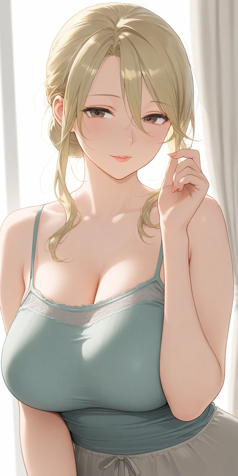 A beautiful detailed anime girl, realistic sketch, 1girl, detailed eyes, detailed lips, beautiful flowing blue gradient background, ginger hair, textured crop top, Canadian, (masterpiece, best quality, 8k, high resolution, ultra-detailed, photorealistic, physically-based rendering)