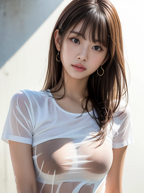 nsfw, transparent pink leotard、Nipples are visible