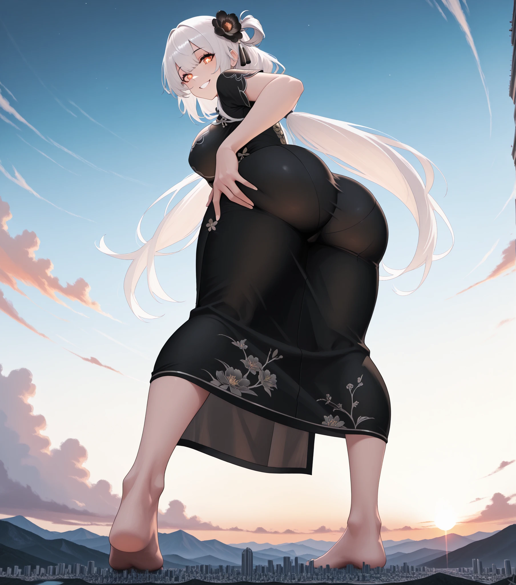 frost dragon ,1 girl ,frost aura ,full body ,sexy ,softy skin ,insanely hot ,wet ,muscle ,NSFW ,nuked ,big boobs ,big ass ,beautiful ,beautiful white long hair ,black horn ,cute yellow eyes ,lusty face ,M legs pose ,thicc ,sexy clothing ,sexy panties ,stocking ,sexy pose ,from behind ,8K ,castle ,victorian ,full moon ,soft shadow ,modern lighting ,masterpiece ,best quality ,ultra-detailed ,high res ,detailed background