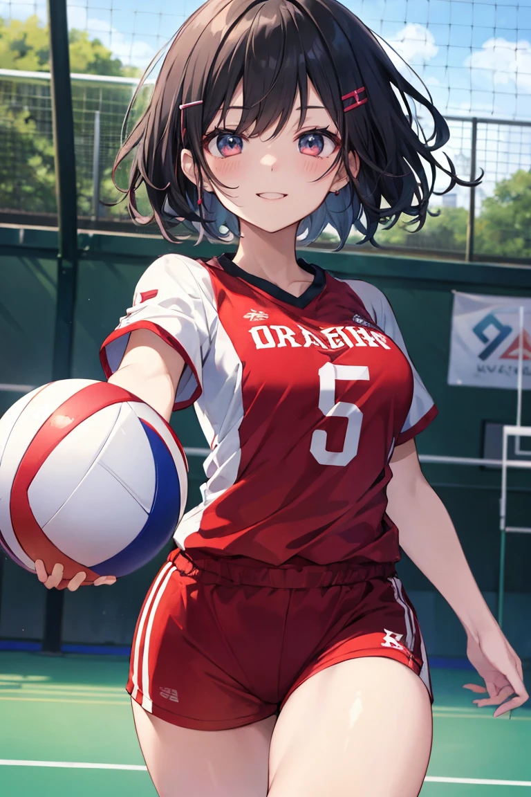 (((masuterpiece))), (((Best Quality))), (((Super Detail Art))), (((hight resolution))), ((superfine illustration)), ((Ultimate cutie)), Detailed beautiful face, Shiny hair, (gyaru), medium breasts, ((potbelly)), (((2girls))), female volleyball player, sad, (Tearfully), (((Yuri))), The whole body is dirty, BREAK, (((Hold the Beautiful spherical shape 6-inch volleyball with both hands))), BREAK, (((Buruma))), (Volleyball uniform), Sleeveless Volleyball Uniforms, (((Buruma))), (Kneepads), (elbow pad), (Bare hands), ((Sweat)), ((Covered in sweat)), (Breathless), on valleyball court, in gymnasium, Lighting, Look at viewers