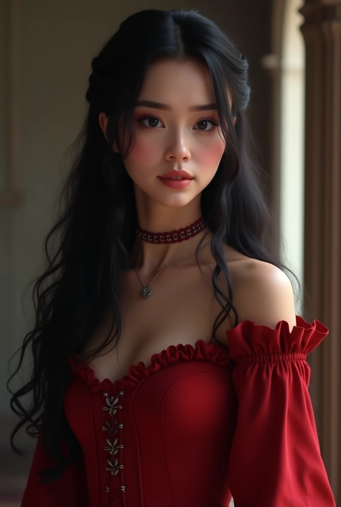 arafed asian woman with a big breast posing for a picture, 18 years old, beautiful asian girl, 2 2 years old, chinese girl, 21 years old, asian girl, gorgeous chinese model, young and cute girl, 19-year-old girl, 1 8 yo, korean girl, young cute wan asian face, an asian woman, cleavage, large breasts, breasts protruding forward